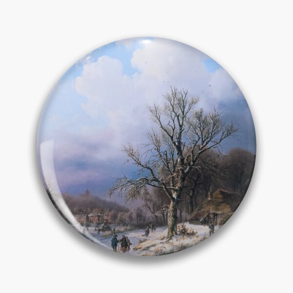 Item preview, Snow Landscape by Alexander Joseph Daiwaille Classical Fine Art Xzendor7 Old Masters Reproductions designed and sold by Xzendor7 Digital Art Creations.