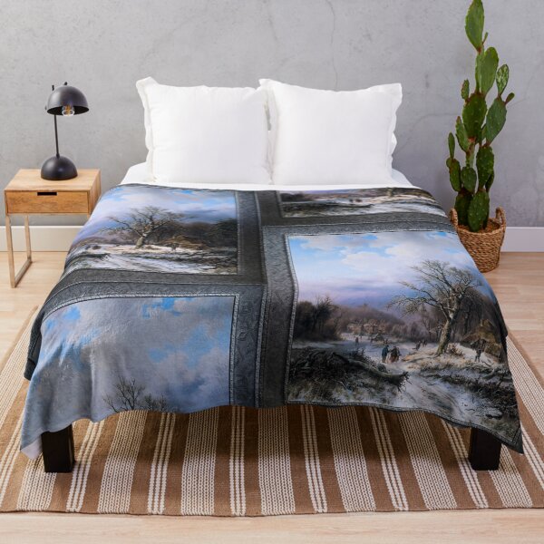 Item preview, Snow Landscape by Alexander Joseph Daiwaille Classical Fine Art Xzendor7 Old Masters Reproductions designed and sold by Xzendor7 Digital Art Creations.