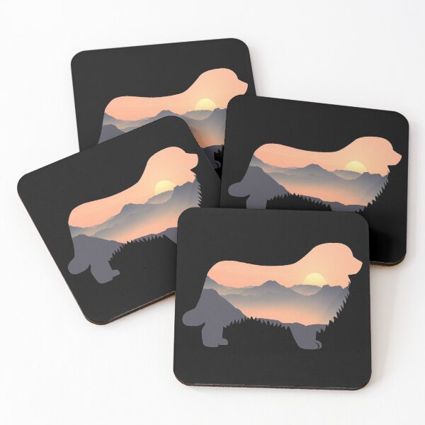 Item preview, Newfoundland Dog Silhouette Sun Mountain Gift designed and sold by alaechamlal.
