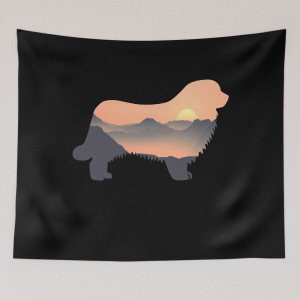 Item preview, Newfoundland Dog Silhouette Sun Mountain Gift designed and sold by alaechamlal.