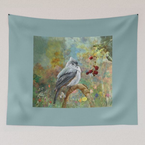 Item preview, Titmouse In The Berries Garden designed and sold by Angeles M. Pomata.