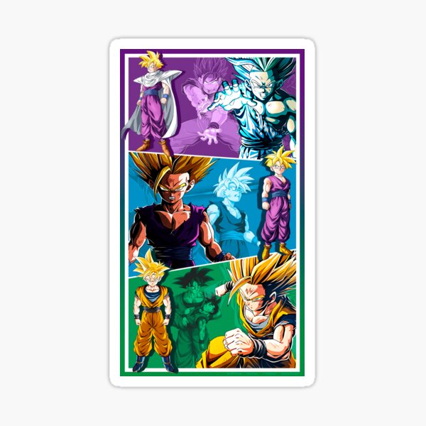 Vista previa del artículo con la obra «Gohan Súper Saiyayin fase 2», diseñado y vendido por Javier Zabala.