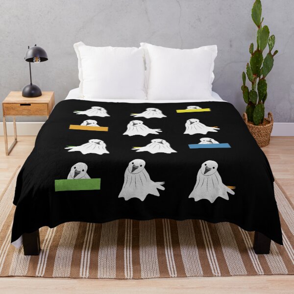 Item preview, Halloween budgie ghosts designed and sold by Bodino.