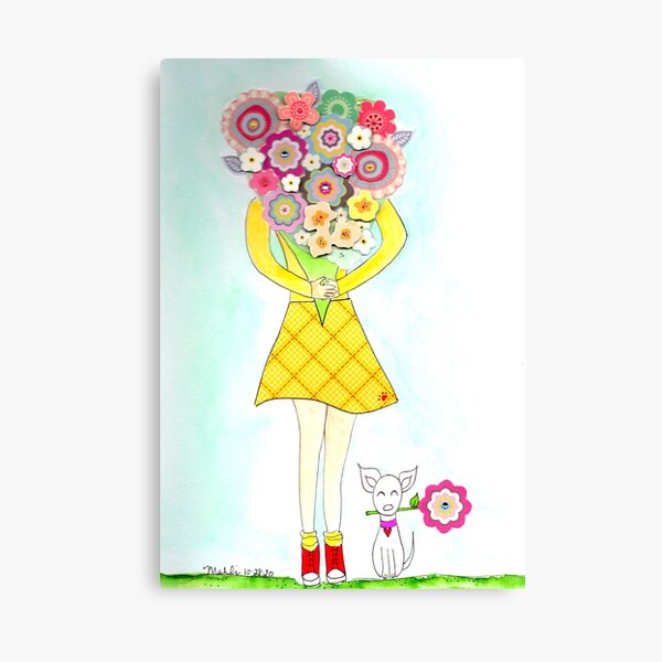 A big handful of flowers Canvas Print