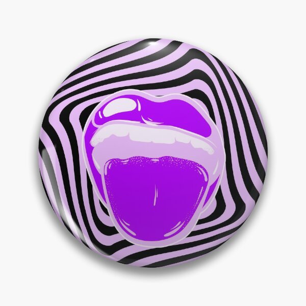 Item preview, Hypnotic mouth Aphex twin trippy pattern crystal castles designed and sold by Harshler-Art.