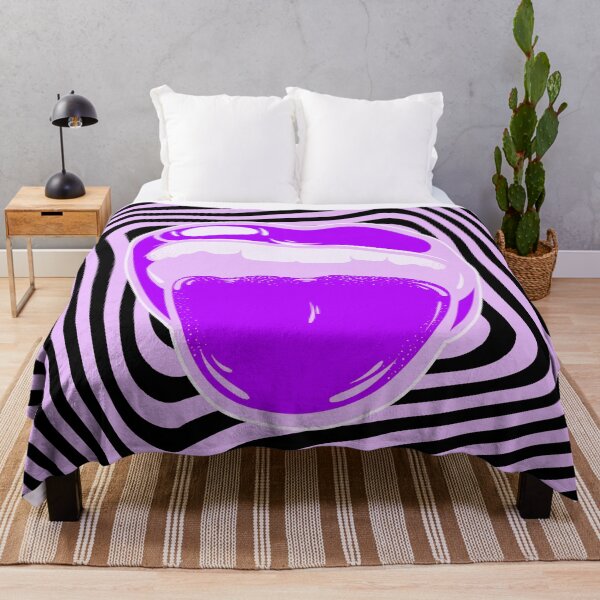 Item preview, Hypnotic mouth Aphex twin trippy pattern crystal castles designed and sold by Harshler-Art.