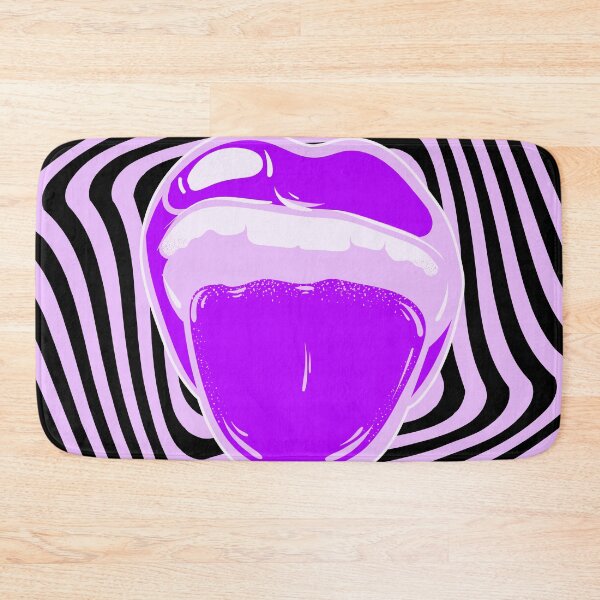 Item preview, Hypnotic mouth Aphex twin trippy pattern crystal castles designed and sold by Harshler-Art.