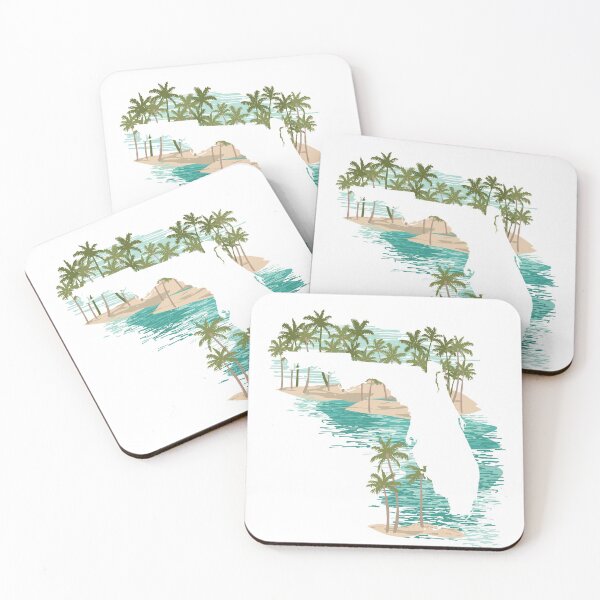 Item preview, Florida State Map Silhouette - Beachside designed and sold by rachelhirst.