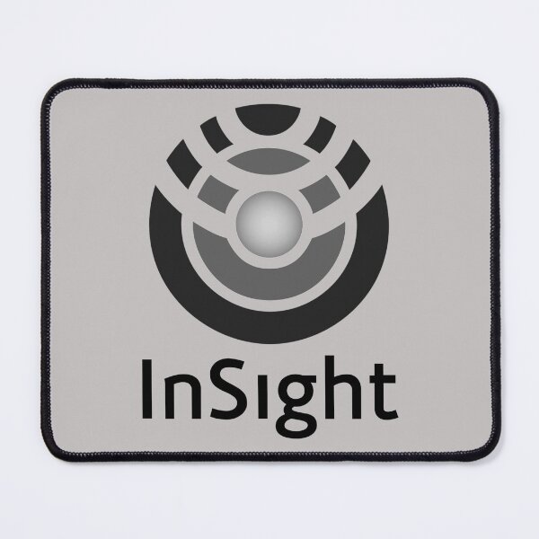 Item preview, InSight Mission Logo - black and white designed and sold by trendistudio.