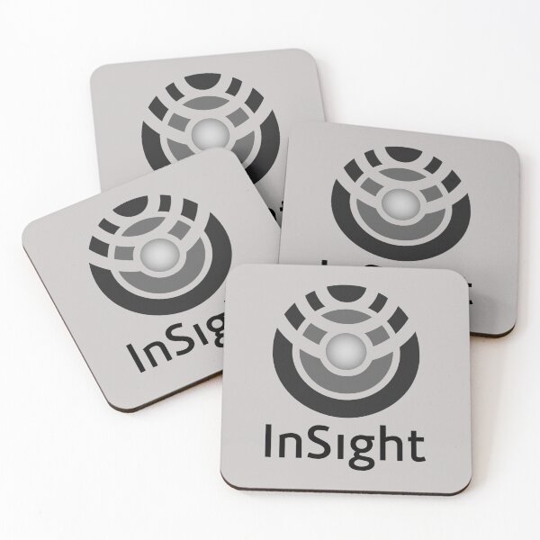 Item preview, InSight Mission Logo - black and white designed and sold by trendistudio.