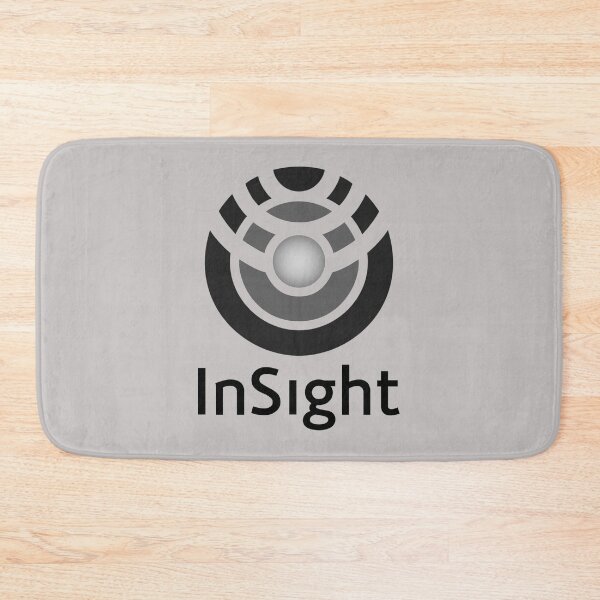Item preview, InSight Mission Logo - black and white designed and sold by trendistudio.