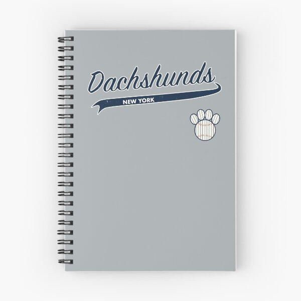 Item preview, Dachshund NEW YORK Baseball Script designed and sold by 8PawsStudio.