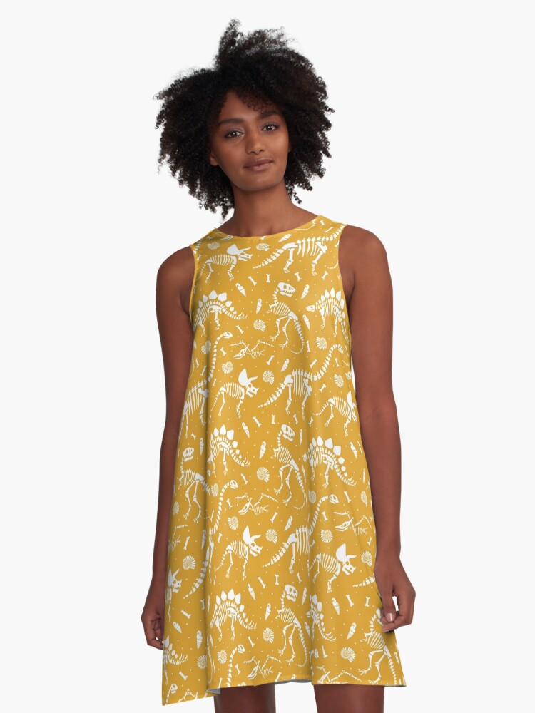 Yellow dinosaur hot sale dress