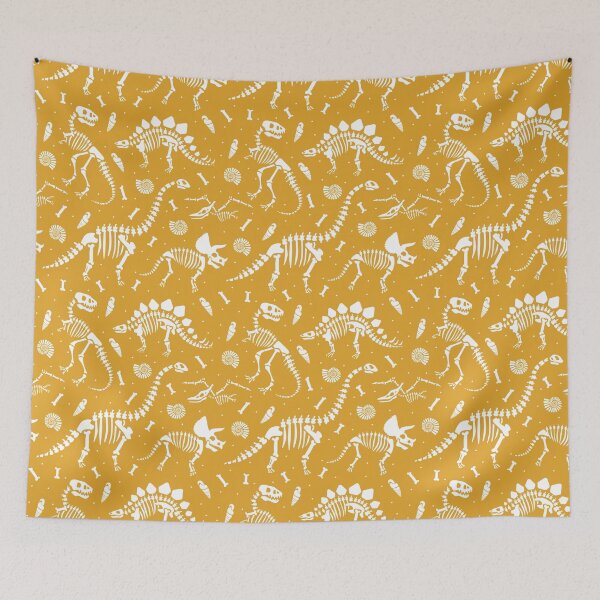 Item preview, Dinosaur Fossils - Mustard designed and sold by latheandquill.