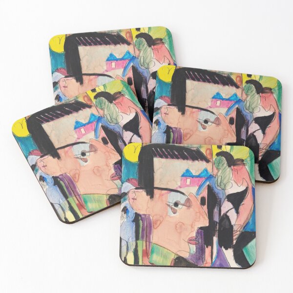 Item preview, Abstract Art Self-Portrait (1928) by Ernst Ludwig Kirchner designed and sold by Designedbysm.