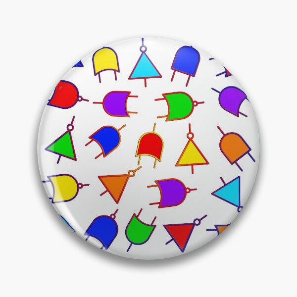 Item preview, Logic gates electronics components art designed and sold by EngineersArt.