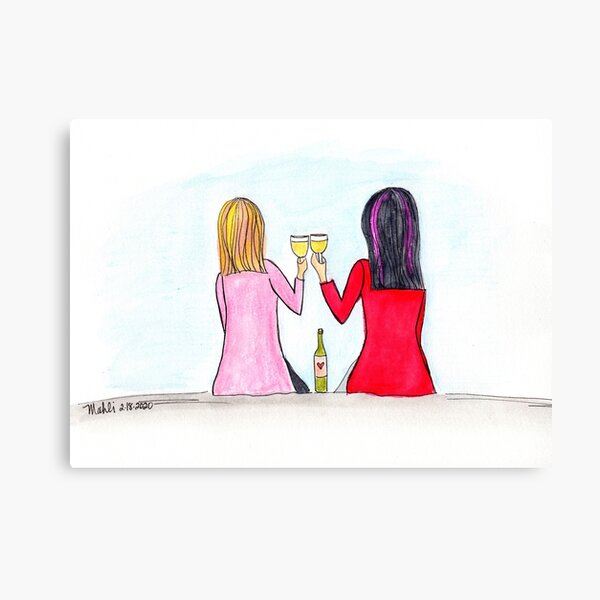 Cheers to friendship Canvas Print
