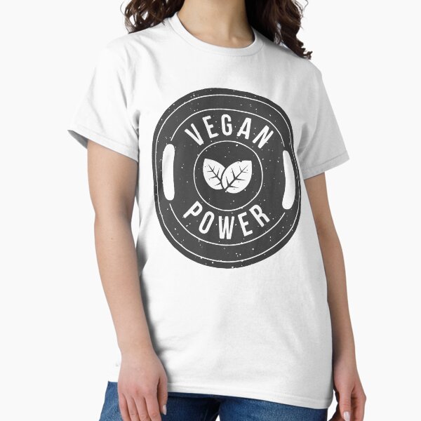 Vegan power barbell Classic T-Shirt
