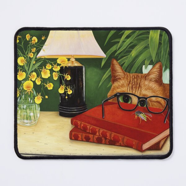 Item preview, Orange Tabby Cat and Bee. designed and sold by KarenZuk.