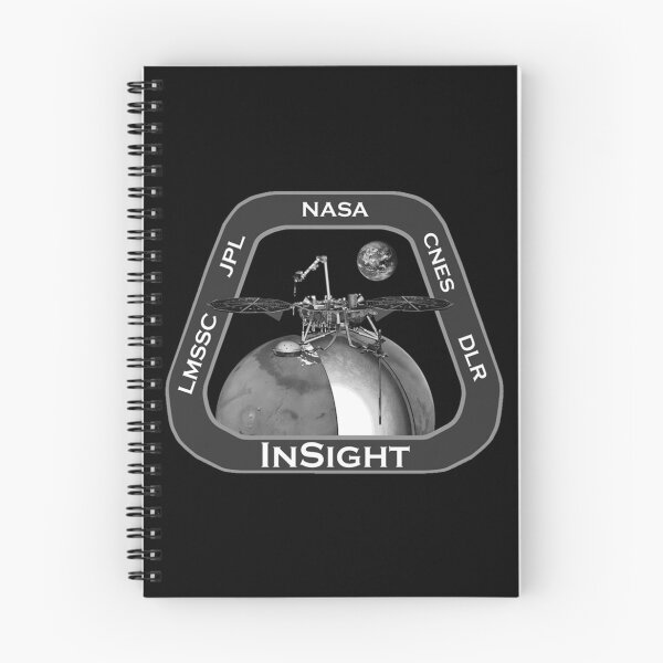 Item preview, InSight mission patch - black and white designed and sold by trendistudio.