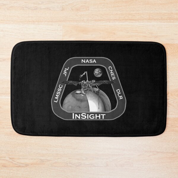 Item preview, InSight mission patch - black and white designed and sold by trendistudio.