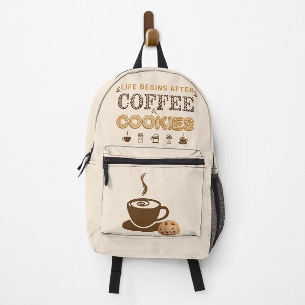 Item preview, Life begins after coffee - life begins after coffee and cookies - Gifts for coffee lovers - Funny coffee quotes designed and sold by Alice-Elgawi.