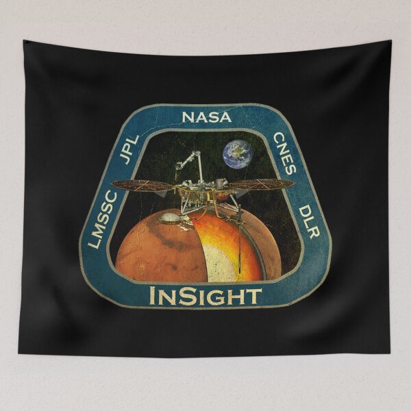 Item preview, InSight mission patch - vintage look designed and sold by trendistudio.