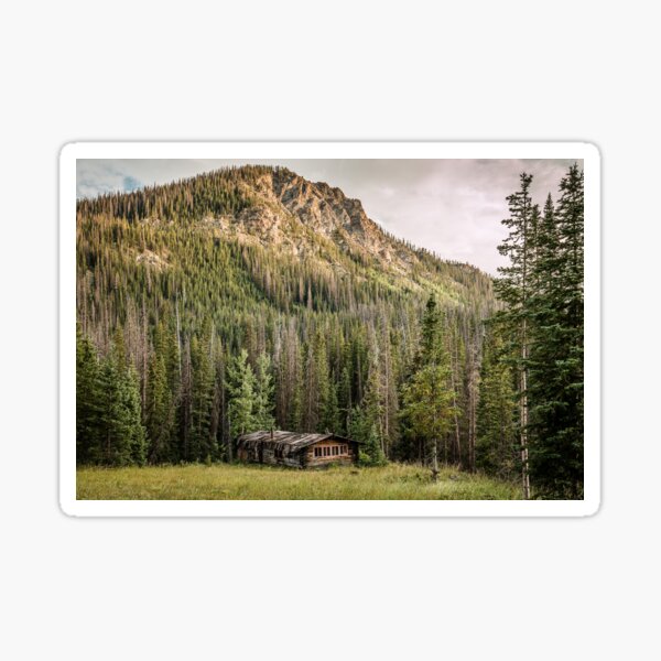 Rocky Mountain Cabin Sticker