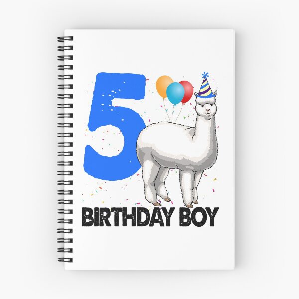 Item preview, Birthday Boy 5 Alpacas designed and sold by Bendthetrend.