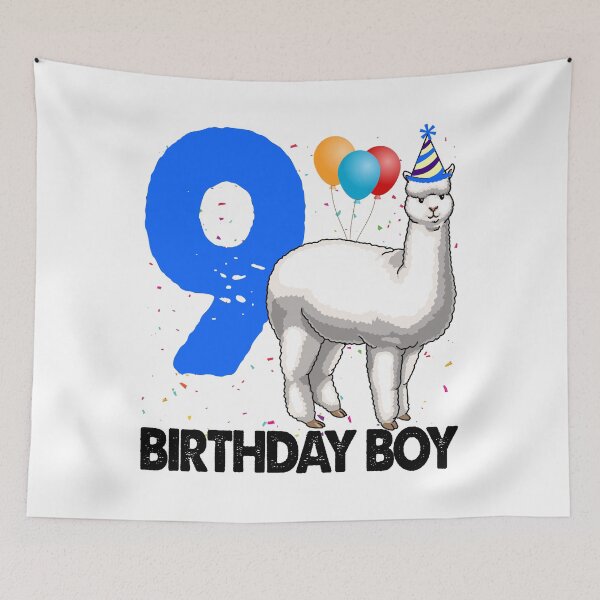 Item preview, Birthday Boy 9 Alpacas designed and sold by Bendthetrend.