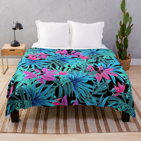 Item preview, Pink and turquoise foliage pattern designed and sold by RafaelLima7.