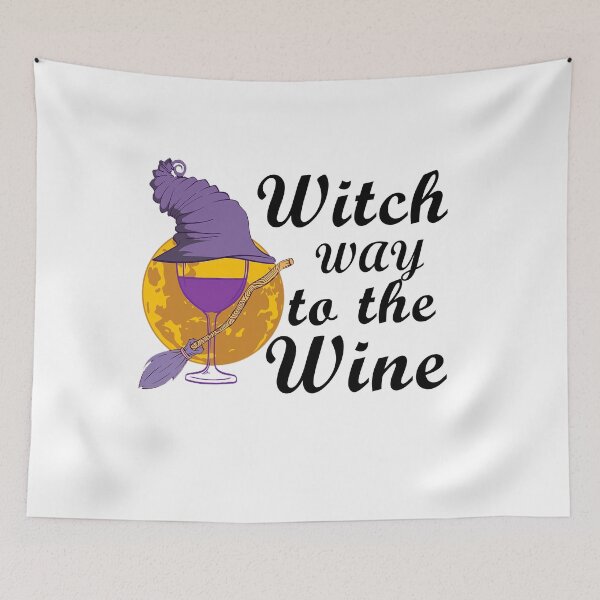 Item preview, Witch Way To The Wine  For Halloween Party, Halloween Gift For Friend, Funny designed and sold by Simoel12.