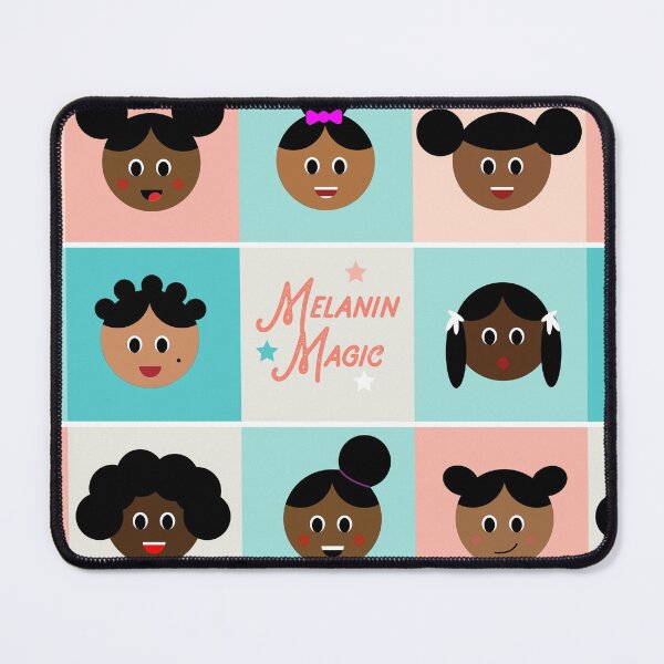 Item preview, Melanin Magic Afro Puff Black Girls Kids designed and sold by blackartmatters.