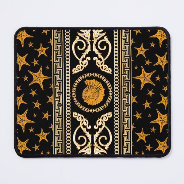 Item preview, Luxury Baroque, chain, seashell and starfish print designed and sold by RSDigitalPrintDesign.
