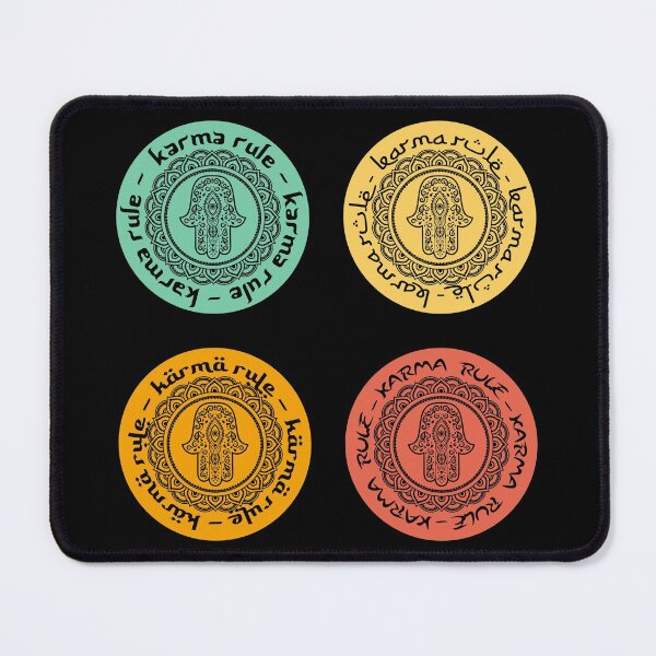 Item preview, Karma Rule - Hamsa Good Luck and Fertility - Round Sticker Pack designed and sold by NoMatterLab.