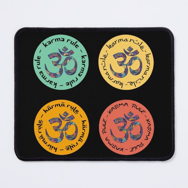 Item preview, Karma Rule - Calming Colorful Ohm - Round Sticker Pack designed and sold by NoMatterLab.