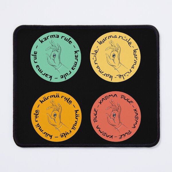 Item preview, Karma Rule - All Seeing Meditation Eye - Round Sticker Pack designed and sold by NoMatterLab.