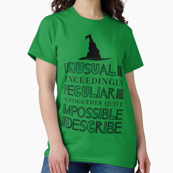 Item preview, Unusual and Exceedingly Peculiar - Wicked Musical Quote designed and sold by Downstage Designs.