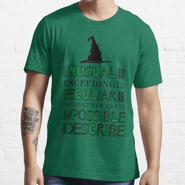 Unusual and Exceedingly Peculiar - Wicked Musical Quote Essential T-Shirt  for Sale by Downstage Designs