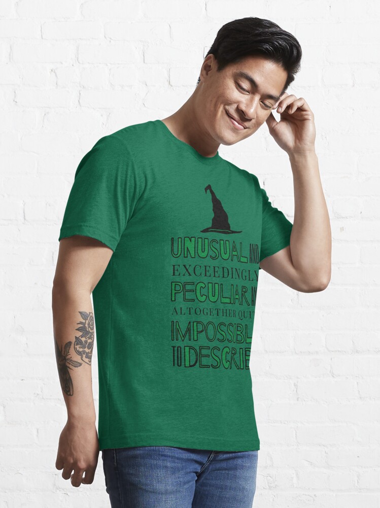 Unusual and Exceedingly Peculiar - Wicked Musical Quote Essential T-Shirt  for Sale by Downstage Designs