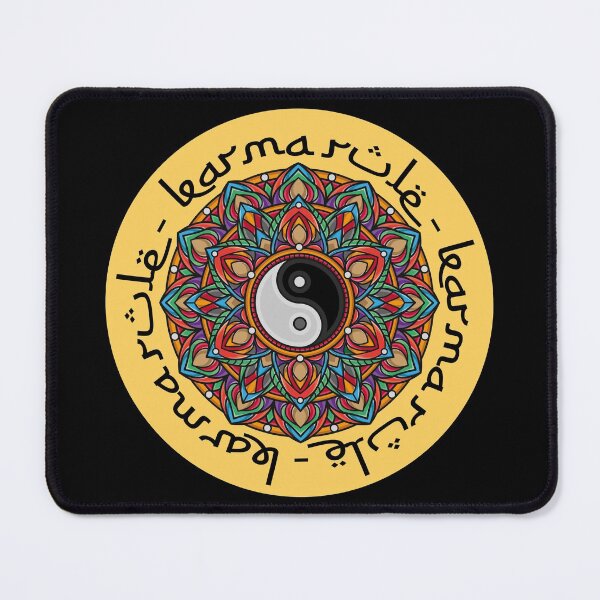 Item preview, Karma Rule - Colorful Yin Yang Meditation - Yellow designed and sold by NoMatterLab.