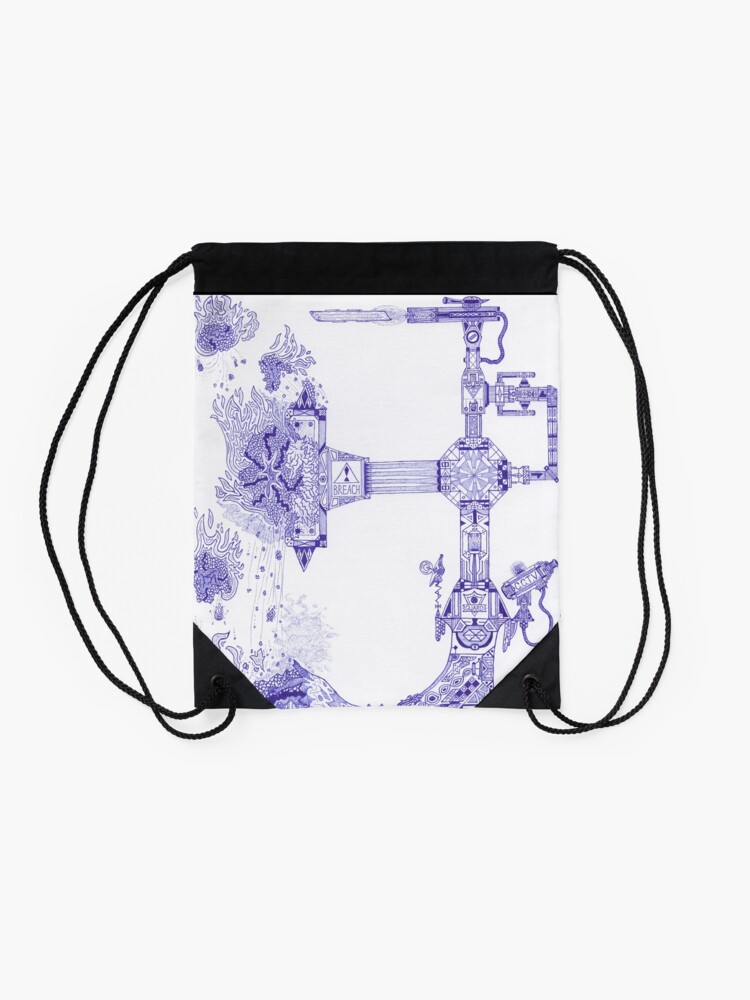 Alternate view of #13 |☽| The Molten-Mechanical Clash [Best Of 2017] Drawstring Bag