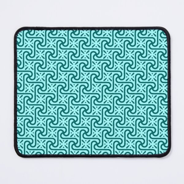 Item preview, Egyptian Tile Pattern, Turquoise and Aqua designed and sold by Marymarice.