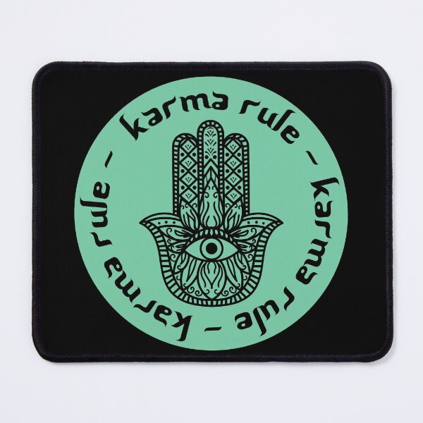 Item preview, Karma Rule - Hamsa Protection Symbol - Mint Green designed and sold by NoMatterLab.