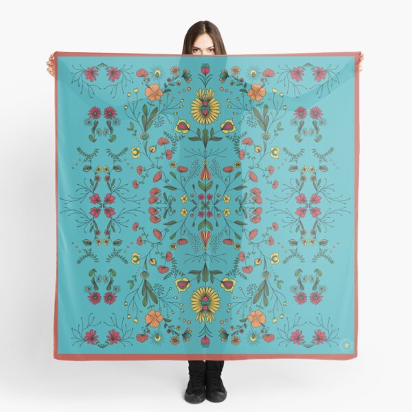 Voile d’amour fleuri au petit matin Foulard