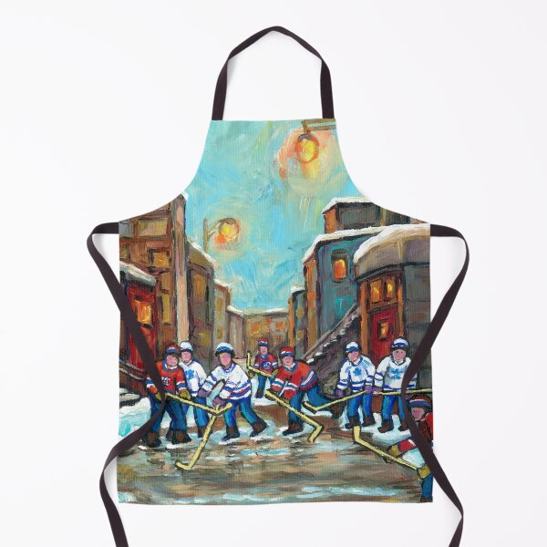 Item preview, MONTREAL WINTER SCENE OUTREMONT BACKLANE HOCKEY GAME designed and sold by Carole Spandau.