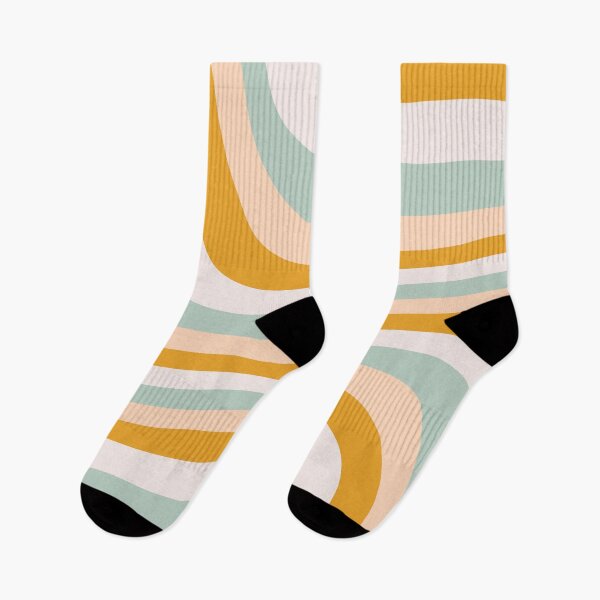 Item preview, Liquid Swirl Retro Contemporary Abstract 60s in sage green, orange, off-white designed and sold by ArtBIU.