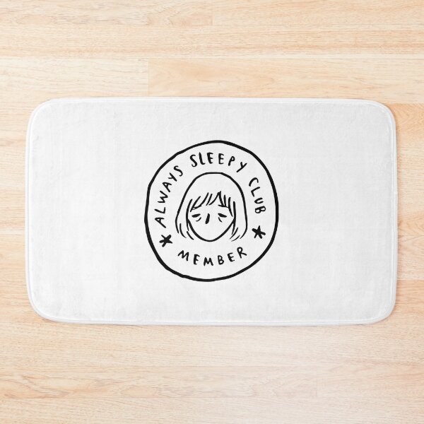 Item preview, Always sleepy club member white and black designed and sold by CHVRDesing.