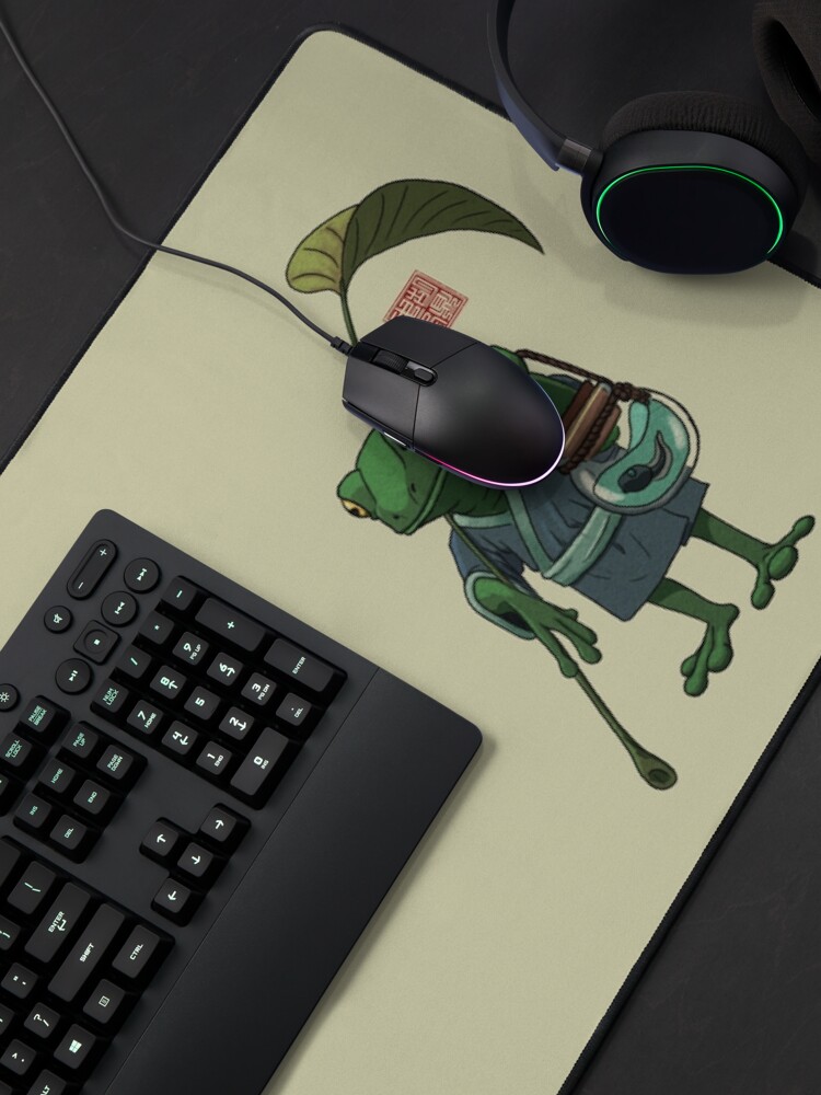 Thumbnail 4 of 5, Mouse Pad, A Frog and His Son designed and sold by DingHuArt.
