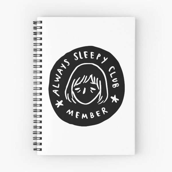 Item preview, Always sleepy club member black and white designed and sold by CHVRDesing.